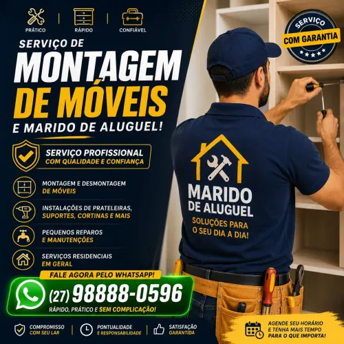 Montagem de móveis + Marido de aluguel