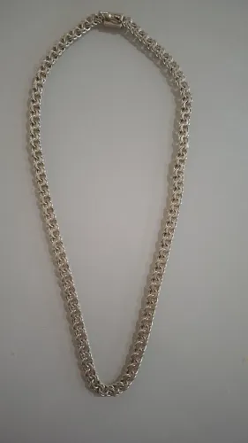 Corrente de prata 950 - 60 cm - 70 gramas - fecho de gaveta