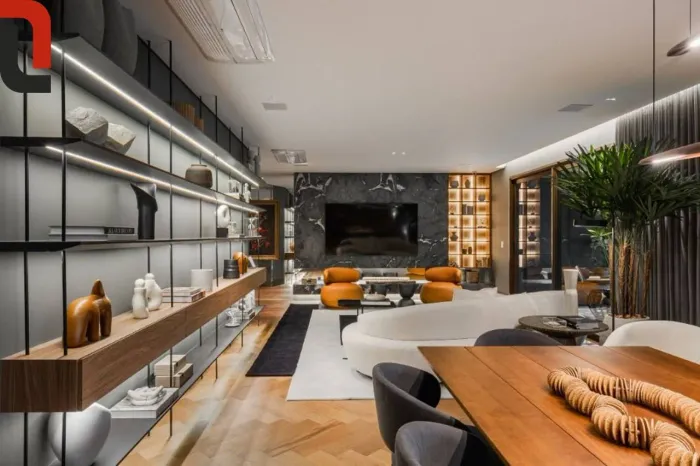 Oás Apto 280m² 4 suítes, sacada gourmet e 4 vagas no Bigorrilho