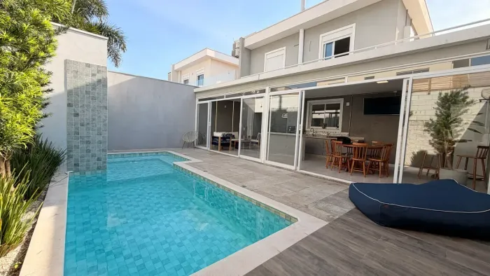 Sobrado 188m² 3 quartos 3 banheiros no Real Park Sumaré com piscina e móveis planejados