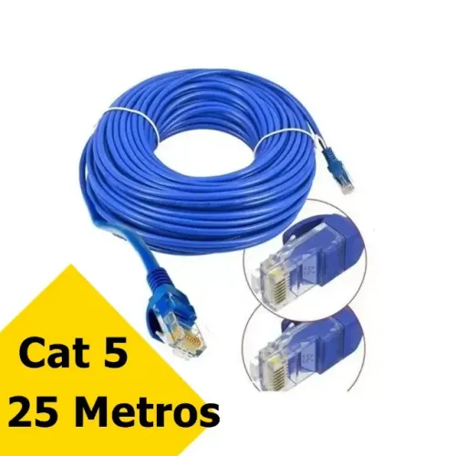 Cabo de rede 25 metros, entregamos e ac. cartões