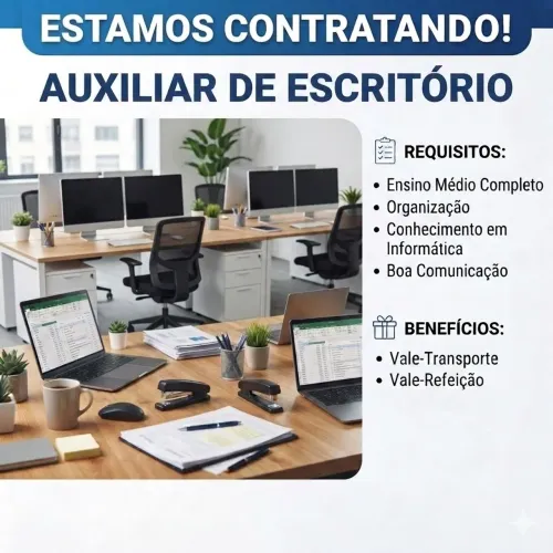 Vaga - Auxiliar de Escritório
