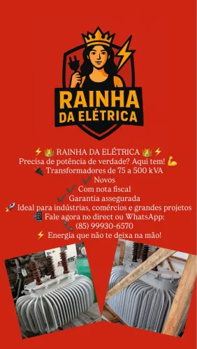 Transformadores de 75 a 500 kVA novo/revisado 