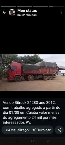 Consteleition 24-280 ano2012/12 com 525,000 km rodados original.