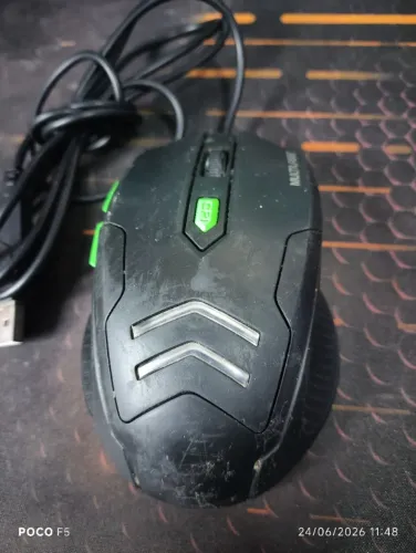 Mouse Gamer USB Com Fio Usado Funcionando
