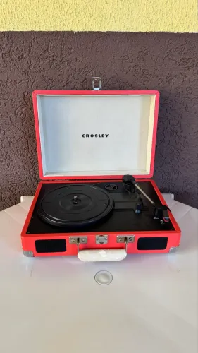 Vitrola Toca Discos de Vinil antiga maleta Crosley 