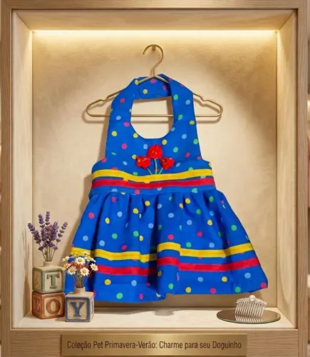 Vestido para Shih Tzu, Yorkshire, Poodle, Spitz alemão, e todas as doguinhas desse porte.