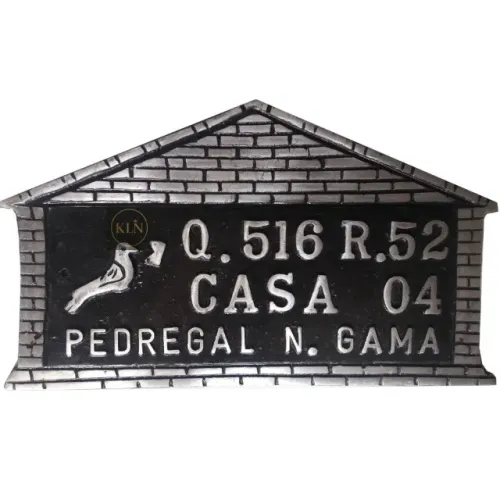 Placa com Endereço Personalizado