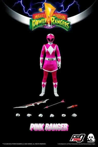 Ranger rosa threezero migthy morphin 1/6 nova