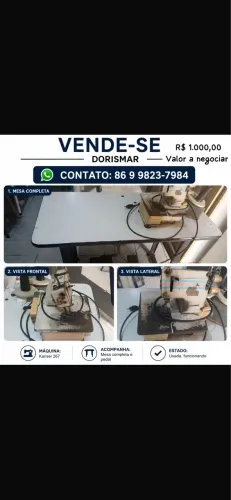 Máquina de Costura Overlock Kansei 267 - Completa - Funcionando