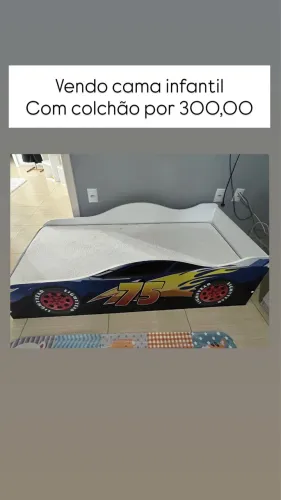 Cama infantil com colchão