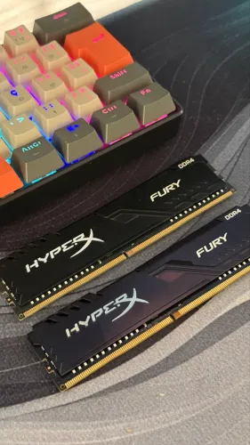 Memória RAM HyperX Fury 8gb (2x4gb) Ddr4 2400mhz Desktop