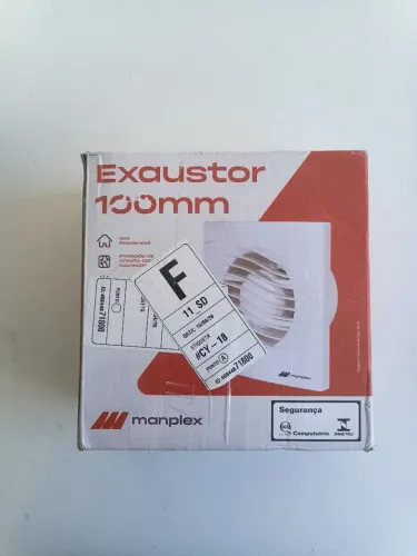 Exaustor Manplex 100mm para Banheiro - Novo na Caixa