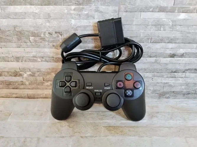 Controle Para Ps2 Joystick Console Analógico Com Fio
