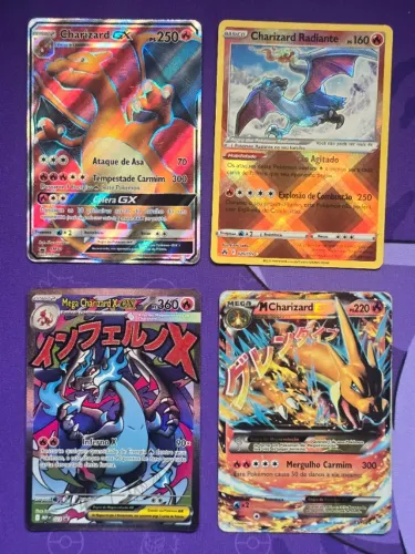 Cartas Charizard - Pokemon TCG - Valores na Descrição