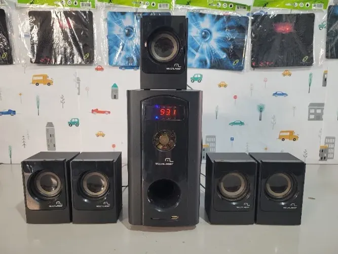 HOME THEATER MULTILASER, ÓTIMO SOM, RÁDIO, USB, CARTÃO DE MEMÓRIA, AUX, "ENTREGO"