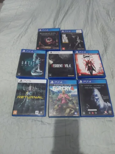 Vende jogos ps4 e ps5