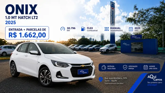 Chevrolet Onix Hatch LT 1.0 12V Flex Mec. 4P 2025