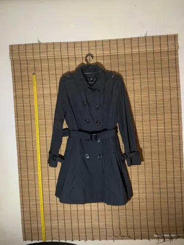Casaco Trench Coat 3/4 Preto - Tam. M