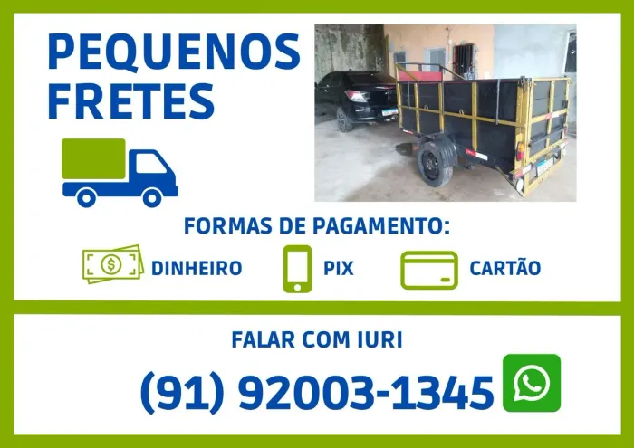 Fretes e pequenos e rápidos