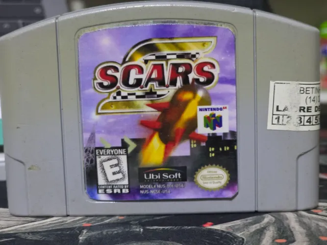 SCARS, Nintendo 64, Jogo Original de carro, Relabel na Frente e traseira e original