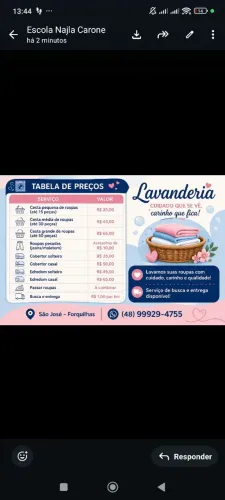 Lavação de roupa com busca e entrega