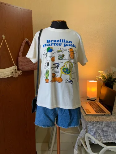 Camisa ?brazilian starter pack? tamanho M