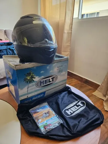 Capacete Helt 950 Hippo Glass Escamoteável - Preto Fosco - Tamanho 60
