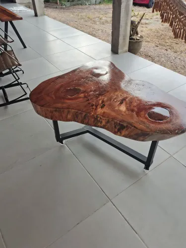 Mesa de centro rústica 