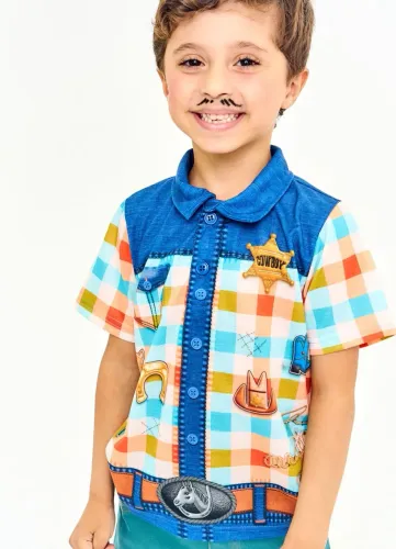 Camisa segura peão TAM 2 anos 