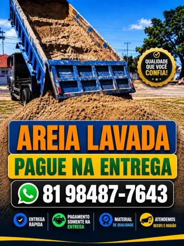 Areia em geral diretamente do areeiro - Entregamos em Recife e região metropolitana