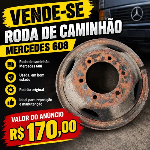 Roda caminhão Mercedes 608