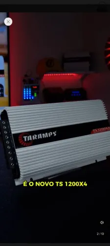 Amplificador Taramps ts 1200x4 1200w - 4 canais promoção