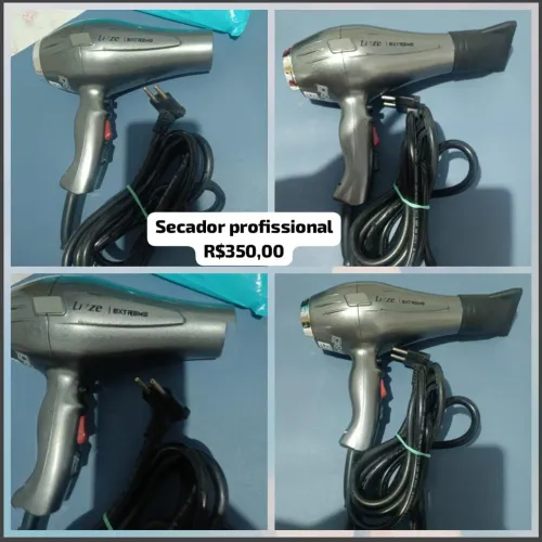 Secador de cabelo profissional usado duas vezes, em perfeito estado,motivo:Viagem