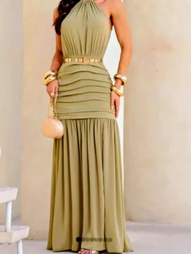 Vestido madrinha de casamento - verde oliva