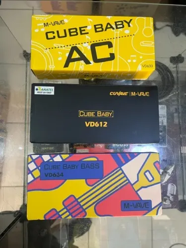 Pedaleiras M-Vave Cube Baby (Violão, Guitarra e Bass) - Novas na Caixa