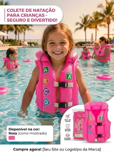 Boia colete para crianças