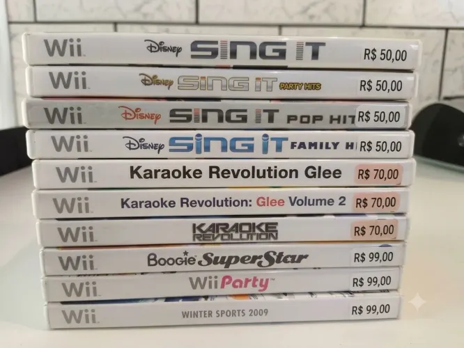 JOGOS PARA NINTENDO WII - JOGOS ORIGINAIS (LOTE 280) ALGUNS VENDIDOS