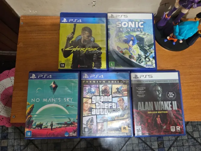 Lote de jogos PS4 e PS5