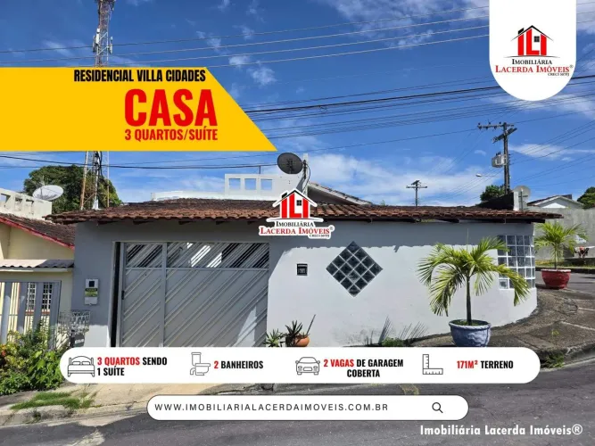 Residencial Villa Cidades, Casa com energia solar, Edicula, casa 3 quartos com suite