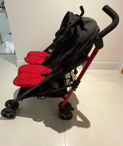 Carrinho de Bebê Duplo Zobo 2X- Ideal para duas crianças- Importado