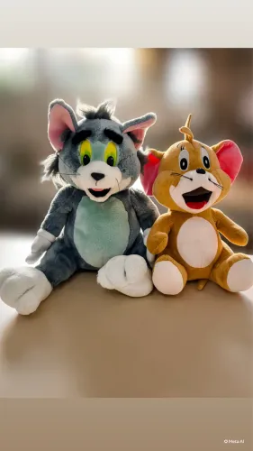 Dupla pelúcia tom e Jerry grandes!
