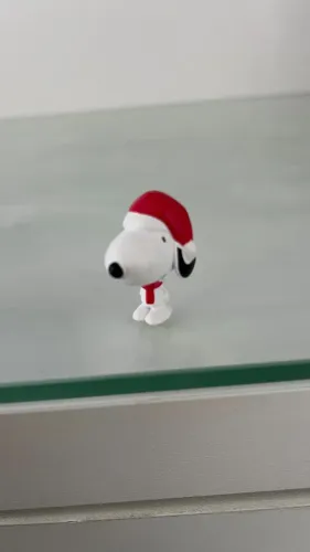Snoopy de Touca de Natal - Boneco Coleção Cacau Show