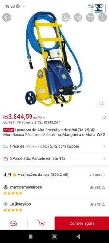 Equipamentos para lava jato