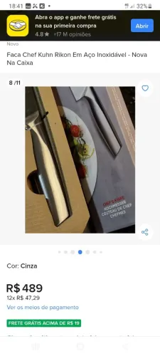 Facas chefs profissionais novas