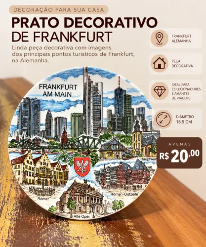 Prato decorativo de Frankfurt
