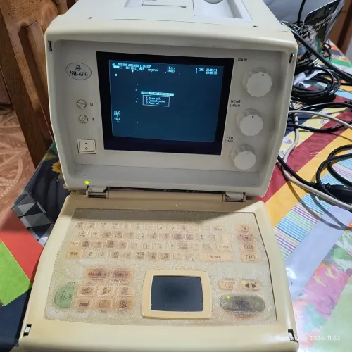 Ultrassom portátil SonoAce600 funcionando
