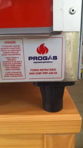 Forno a Gás Refratário Mini Chef PRP400GST Progás