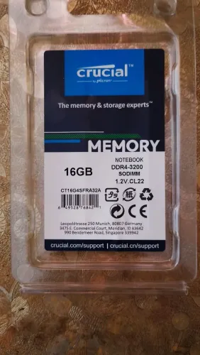 Memória RAM DDR4 notebook 16 gigas