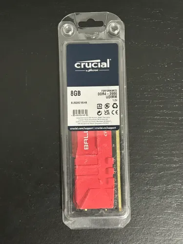 Memória RAM 8GB DDR4 2666MHz Crucial Ballistix